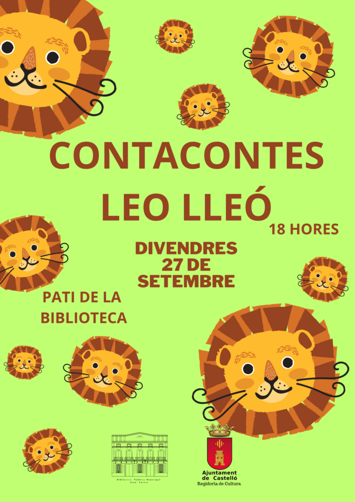 Contacontes Leo Lleó a la Biblioteca Municipal de Castelló 