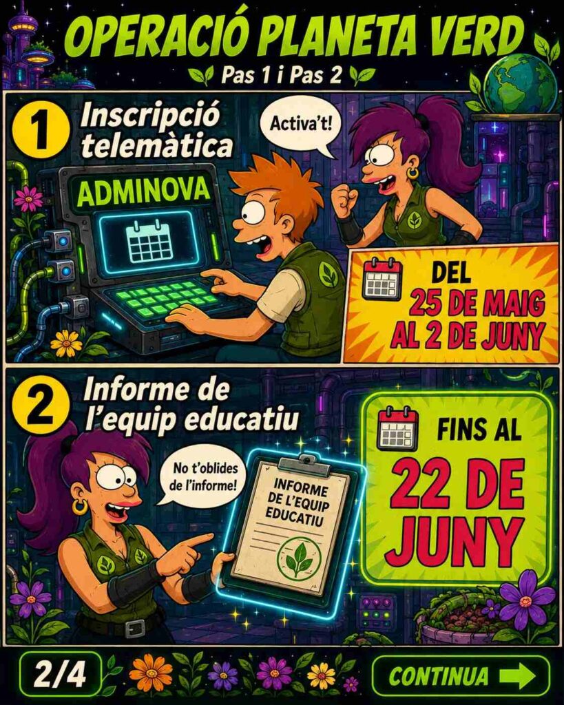 Calendari Admissió Agrojardineria IES Vicent Gandia 2