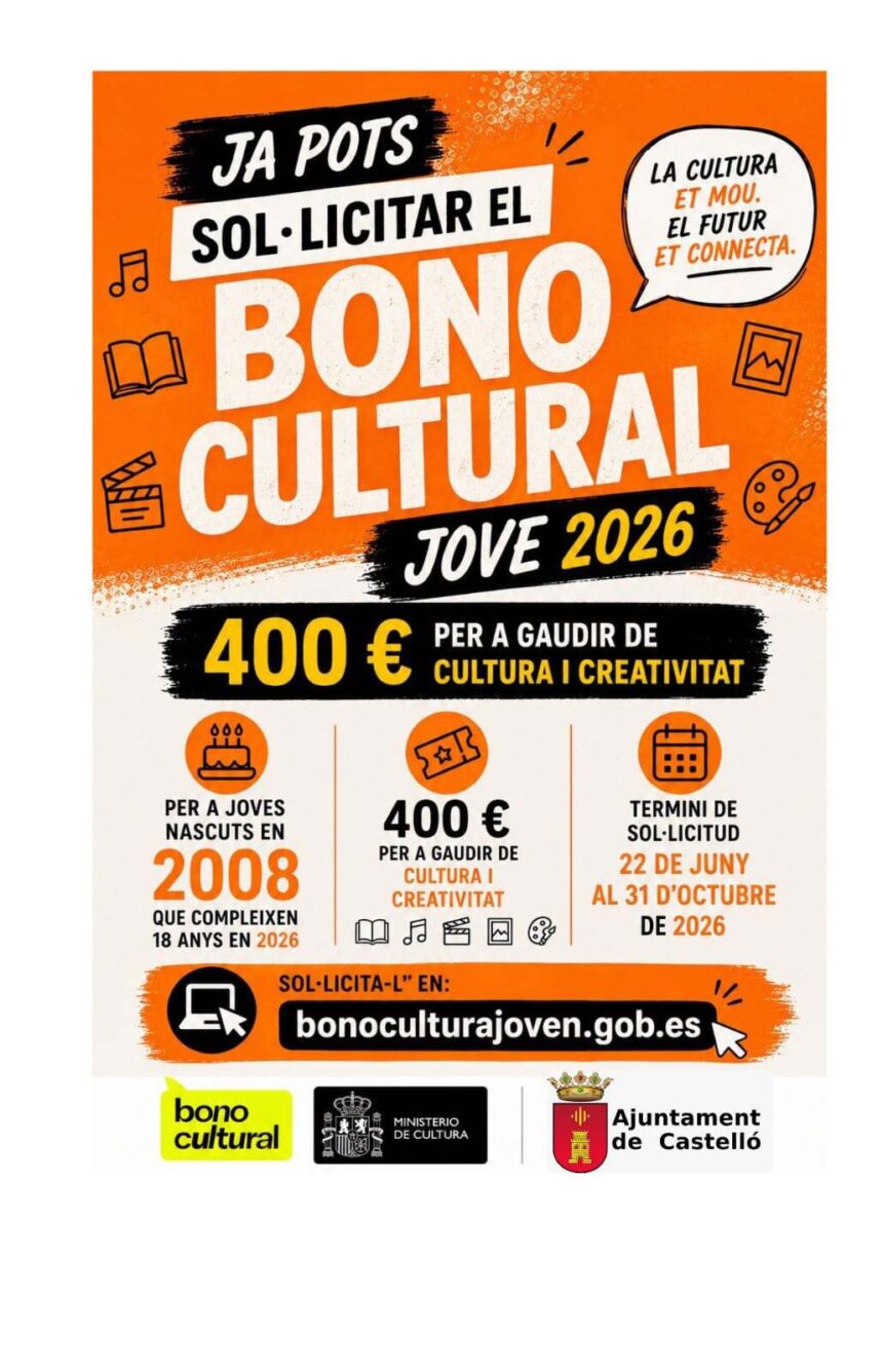 Bono Cultural Jove 2026