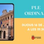 Ple ordinari 16 de juliol
