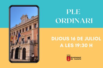 Ple ordinari 16 de juliol