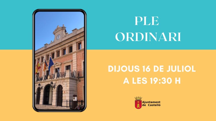Ple ordinari 16 de juliol