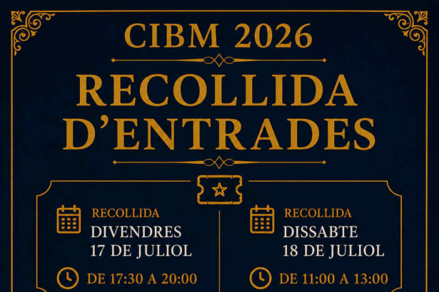 Recollida entrades CIBM 2026