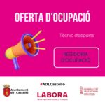 Oferta d'ocupació tècnic d'esports