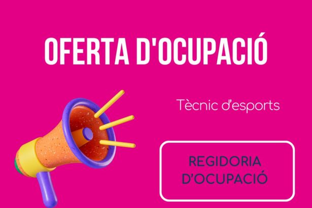 Oferta d'ocupació tècnic d'esports