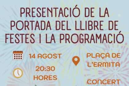 Presentacio portada llibre de festes 2026