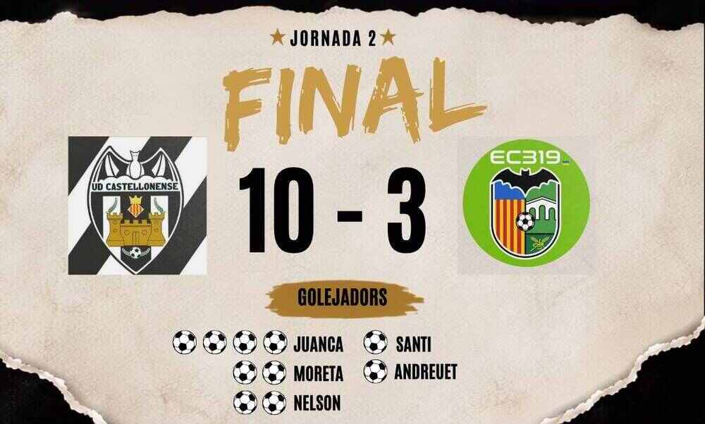 Segona victoria del la temorada del Castellonense F.S, contra C.F.S. Aliança Quart de Poblet 'A'.