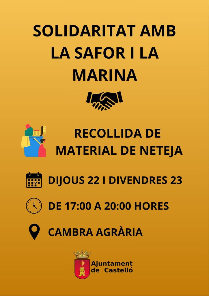 Solidaritat amb la Safor i la Marina